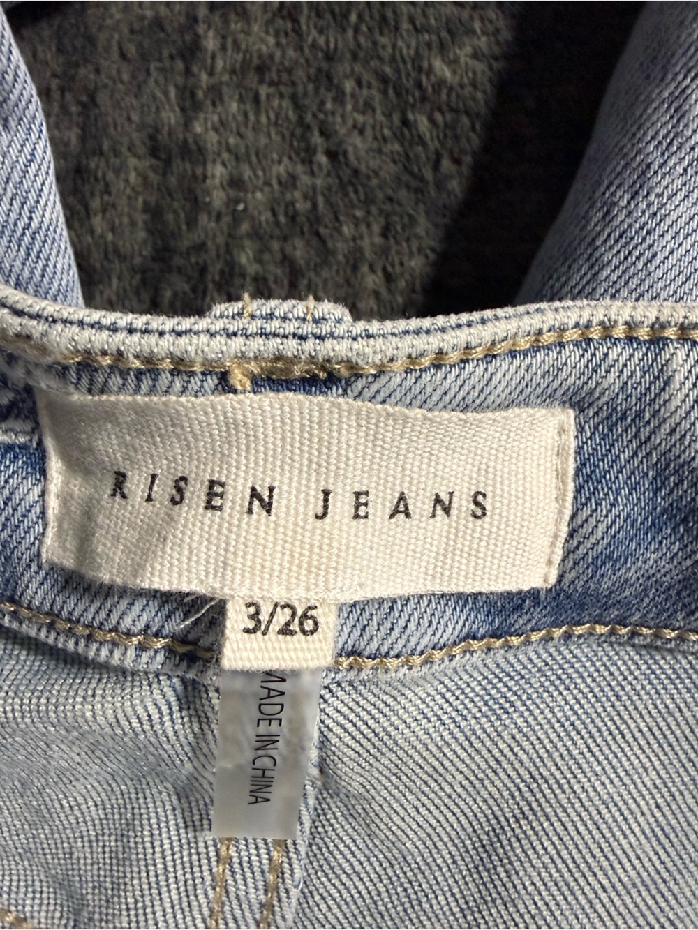 Risen embroidered barrel jeans size 3/26 - Picture 6 of 7